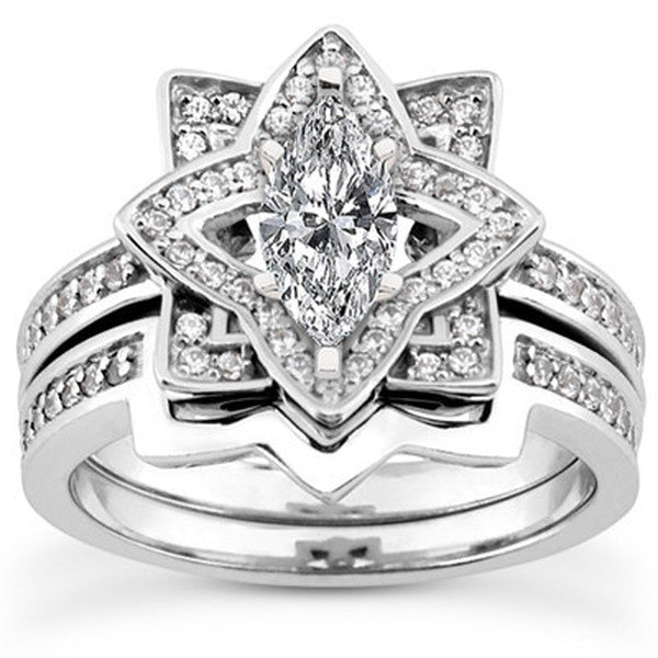 Marquise Cut - Halo Setting