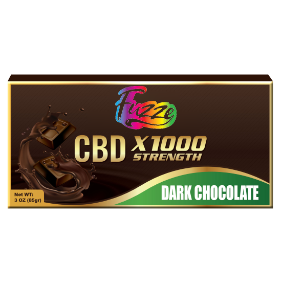 CHOCOLATES EDIBLES Fuzze CBD Chocolate – Dark Chocolate x1000