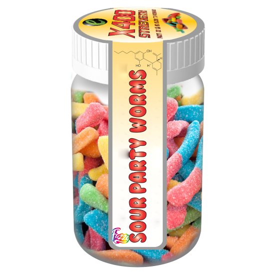GUMMIES EDIBLES CBD Worm Gummies x400 Strength