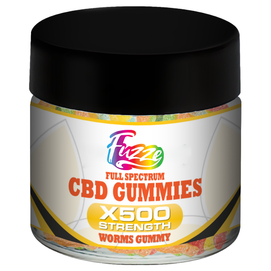 GUMMIES EDIBLES CBD Worm Gummy x500 Strength