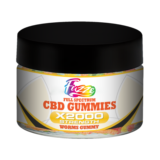 GUMMIES EDIBLES CBD Worm Gummy x2000 Strength