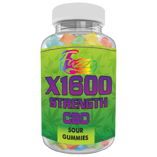 GUMMIES EDIBLES CBD Sour Gummy x1600 Strength