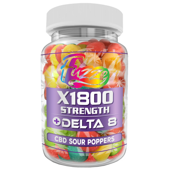 GUMMIES EDIBLES CBD Delta-8 x1800 Popp.ers