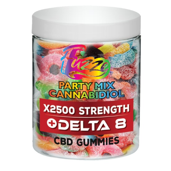 GUMMIES EDIBLES CBD Mix Gummies Delta 8 x2500 Strength