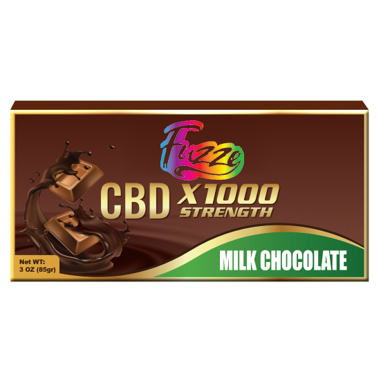 CHOCOLATES EDIBLES Fuzze CBD Chocolate – Milk Chocolate x1000
