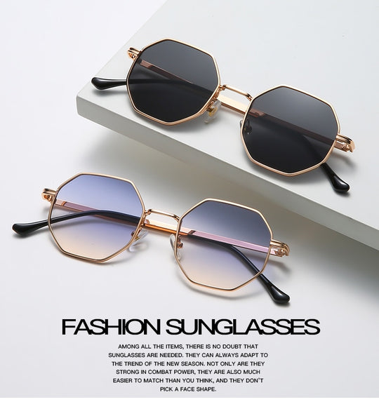 Polygon Vintage Metal Sunglasses