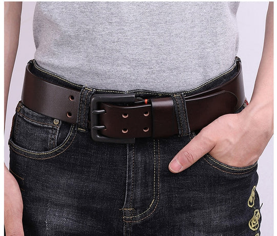 Double Pin Buckle Designer Vintage Belt