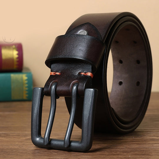 Double Pin Buckle Designer Vintage Belt