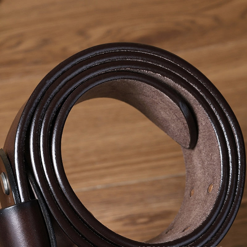 Double Pin Buckle Designer Vintage Belt