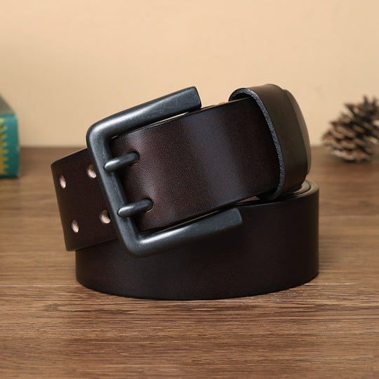 Double Pin Buckle Designer Vintage Belt