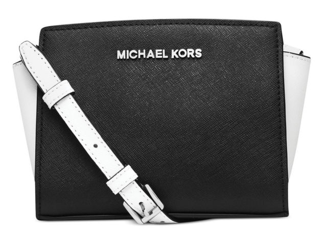 Michael Kors Women Handbag 32T4SLMC1T Black and white