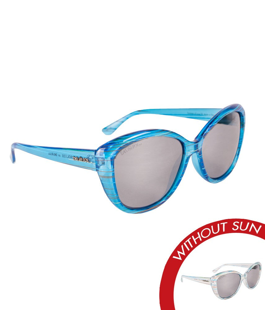 SOLIZE SUNGLASSES - SUMMER OF LOVE - CLEAR TO BLUE