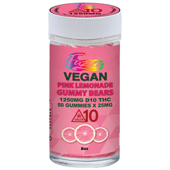 VEGAN GUMMIES - EDIBLES Delta 10 | Vegan Pink Lemonade 1250mg