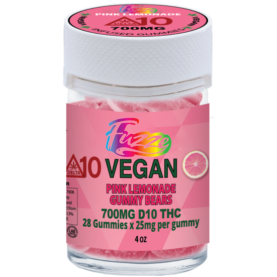 VEGAN GUMMIES - EDIBLES Delta 10 | Vegan Pink Lemonade 700mg