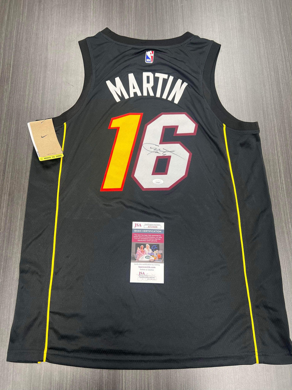 Miami Heat CALEB MARTIN Autograph Jersey Collectibles