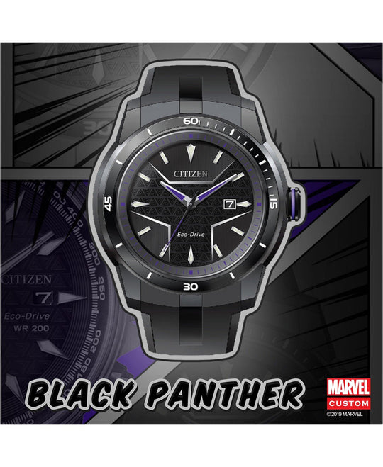 Marvel Black Panther Citizen Eco-Drive Watch AW1615-05W