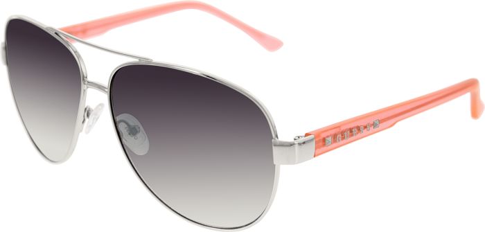 GUESS Women Designer Sunglasses GU7325-SI-35F Pink Aviator Sunglasses