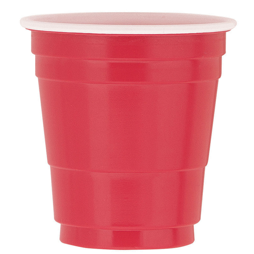 Party Supplies Mini Red Plastic Cups