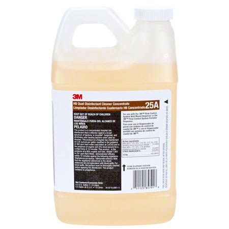 JANITORIAL SUPPLIES CHEMICALS 3M™ FCS 25A HB Quat Disinfectant Cleaner - 0.5 Gal. 3M-25A