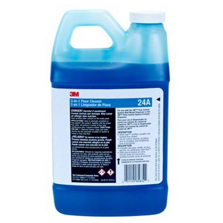 JANITORIAL SUPPLIES CHEMICALS 3M™ FCS 24A 3-in-1 Floor Cleaner Concentrate - 0.5 Gal. 3M-24A