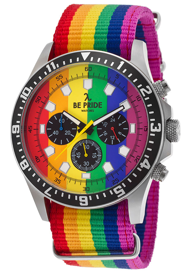 Be Pride RAINBOW UNISEX SPORT VELCRO WATCH - Watch Universe Int 