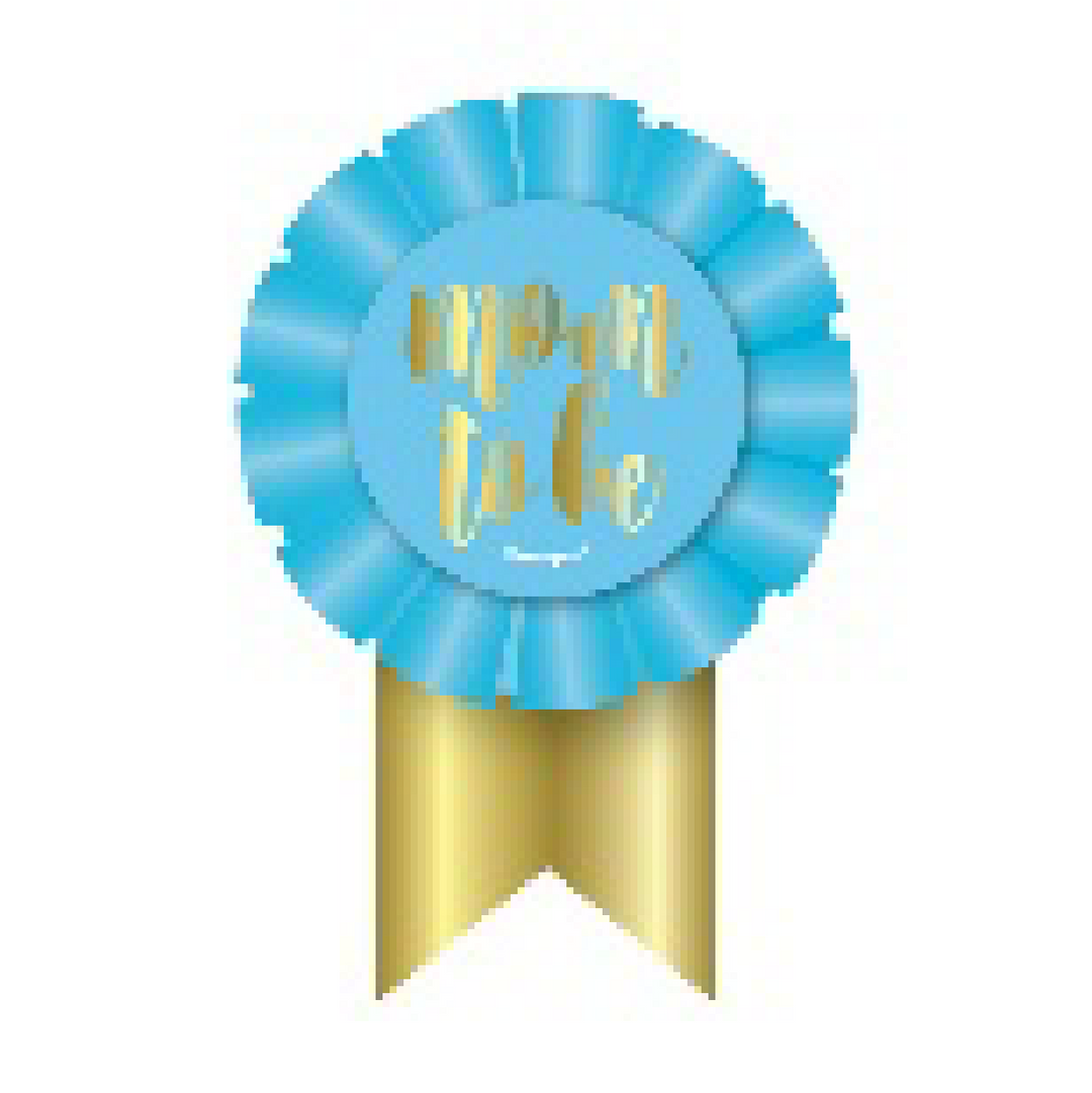 Party Supplies Mom to Be Baby Shower Award Blue Ribbon, 4.25 X 3in