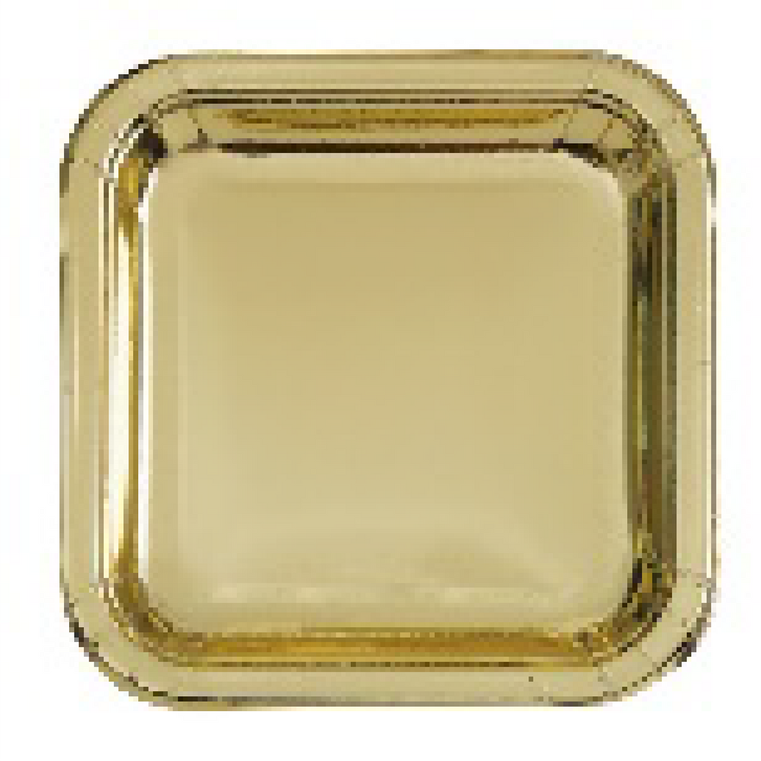 PARTY SUPPLIES 8CT DINNER PLATE GOLD