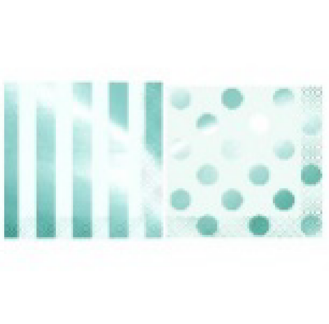 PARTY SUPPLIES 16 TEAL LUNCH NAPKINS 6PC-FOIL