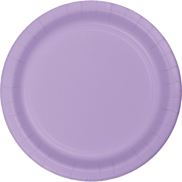 PARTY SUPPLIES 24 LAVENDER 7" PLATE