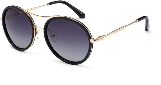 Prive Revaux Unisex Sunglasses The Mogul BLACK AND GOLD