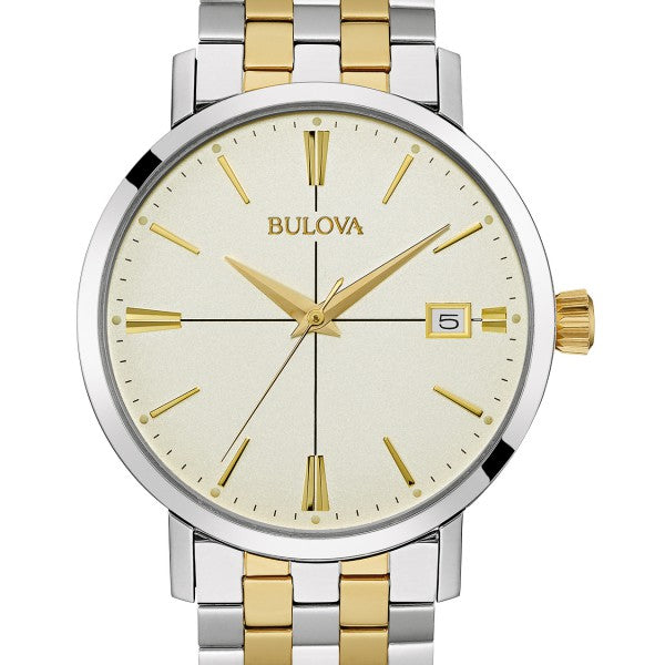 BULOVA MEN'S Classic Cream Dial Men's WATCH MODEL 98B255 - Watch Universe Int 