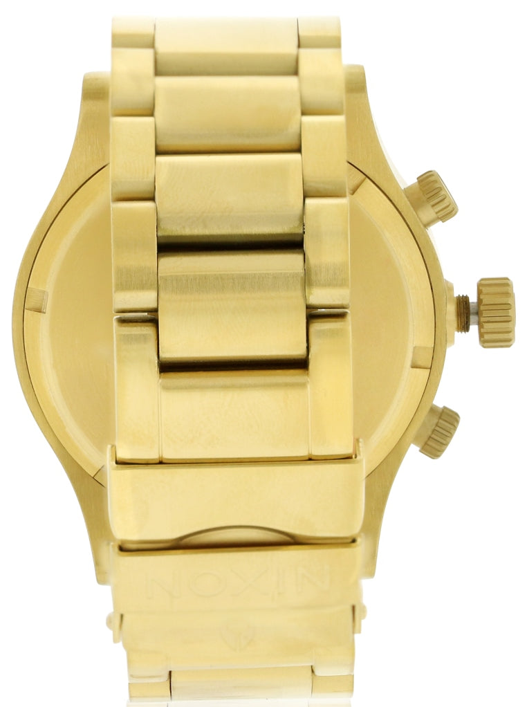 Nixon Unisex A037-502 42-20 Chrono Gold Watch