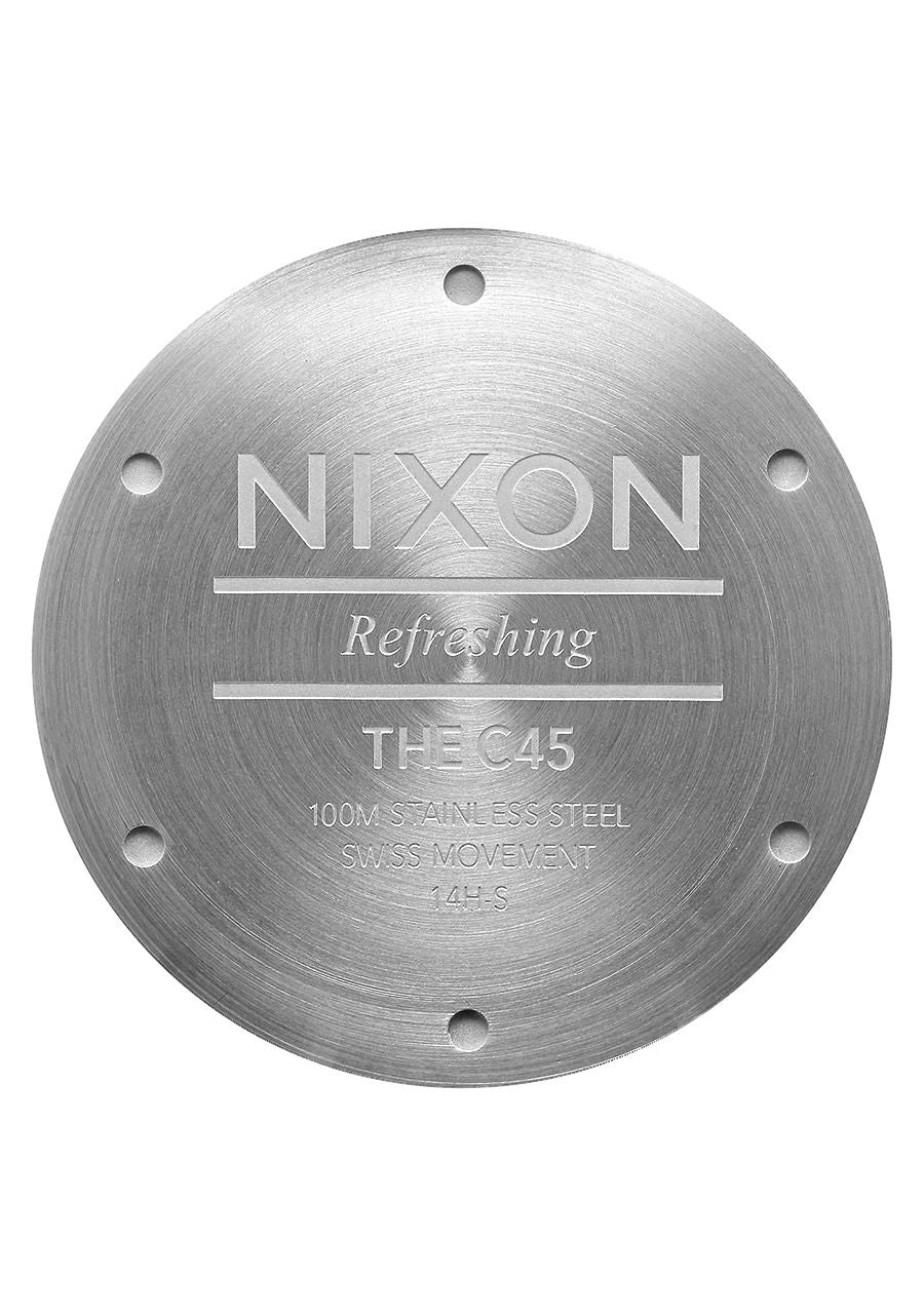 NIXON Men's Watch C45 LEATHER , 45 MM A465-008-00