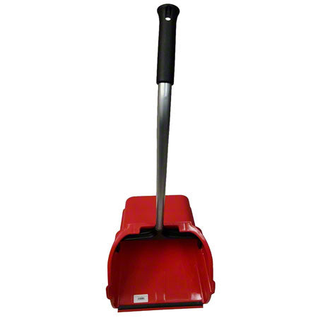 Janitorial Supplies CLEANING Abco Jumbo Red Dust Pan w/30" Steel Handle ABCO-00204
