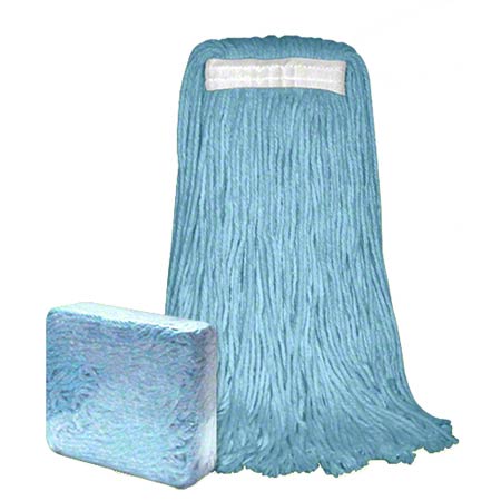 Janitorial Supplies CLEANING Abco Blue Blended Cotton Cut-End Mops