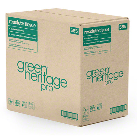 Janitorial Supplies Paper Green® Heritage Pro Kitchen Roll Towel - White ATLAS-585
