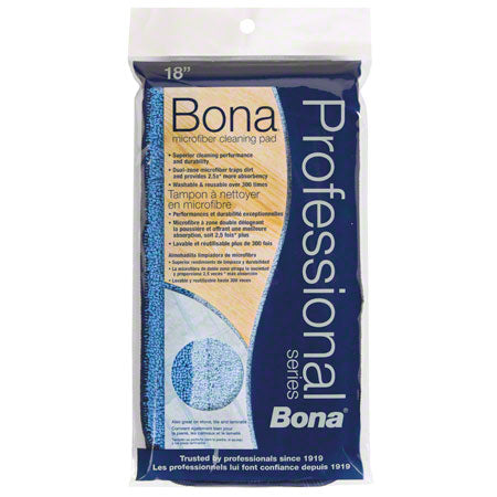 Janitorial Supplies CLEANING Bona® 18" Microfiber Cleaning Pad BON-AX0003443