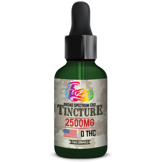 ZERO THC TINCTURE Fuzze Oil Broad Tincture – 2500mg