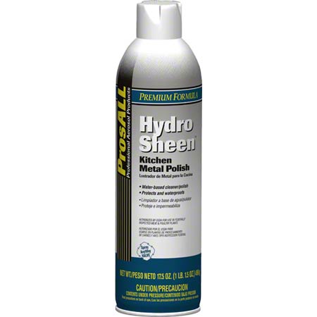 JANITORIAL SUPPLIES CHEMICALS ProsALL® HydroSheen™ Kitchen Metal Polish PROS-1116 HYDRO SHEE