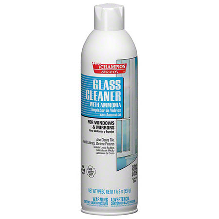JANITORIAL SUPPLIES CHEMICALS Champion Sprayon® Glass Cleaner w/ammonia - 19 oz. Net Wt CHAS-5155