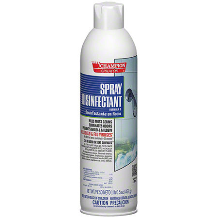 JANITORIAL SUPPLIES CHEMICALS Champion Sprayon® Spray Disinfectant - 16.5 oz. Net Wt. CHAS-5157
