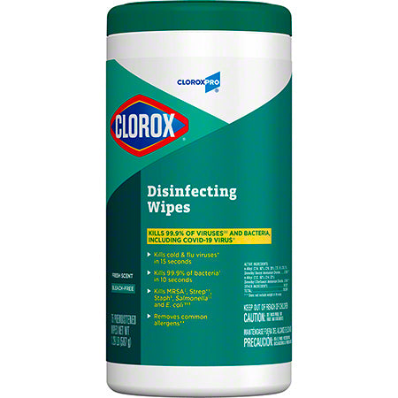 JANITORIAL SUPPLIES CHEMICALS CloroxPro® Clorox® Disinfecting Wipes - 75 ct., Fresh Scent CLO-15949CT