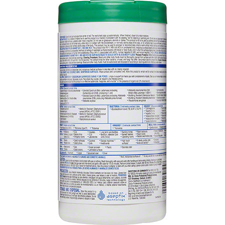 JANITORIAL SUPPLIES CHEMICALS Clorox Healthcare® Hydrogen Peroxide Cleaner Disinfectant Wipe - 155 ct. CLOROX-30825
