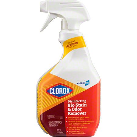 JANITORIAL SUPPLIES CHEMICALS Clorox® CloroxPro™ Disinfecting Bio Stain & Odor Remover - 32 oz. CLOROX-31903