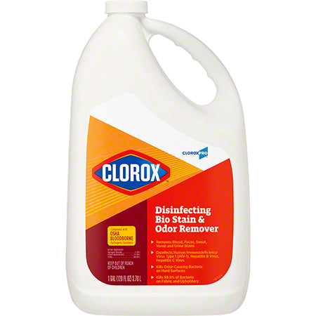 JANITORIAL SUPPLIES CHEMICALS Clorox® CloroxPro™ Disinfecting Bio Stain & Odor Remover - Gal. CLOROX-31910