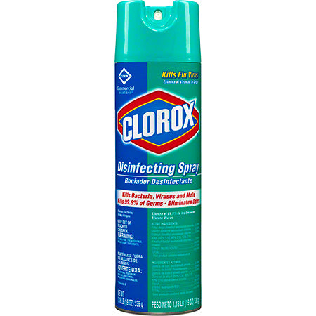 JANITORIAL SUPPLIES CHEMICALS Clorox® Commercial Solutions® Disinfecting Spray - 19 oz., Fresh Scent CLO-38504