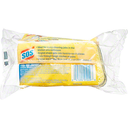 Janitorial Supplies CLEANING S.O.S.® Heavy Duty Scrubber Sponge - 3 ct. Pack CLOROX-91029