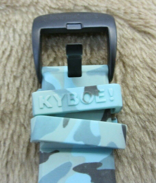 KYBOE WATCH CS.40-001.15 40MM Quartz Stainless Steel and Silicone LIGHT BLUE CAMO