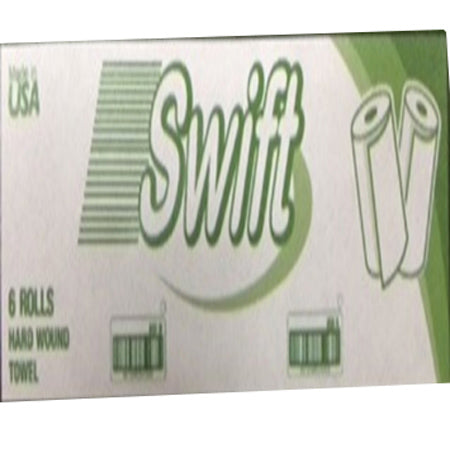 Janitorial Supplies Paper Swift Hardwound Kraft Roll Towels - 8" SWT-800K