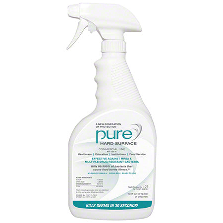 JANITORIAL SUPPLIES CHEMICALS PURE Hard Surface Disinfectant Sanitizer w/2 Trigger Sprayers - 32 oz. PURE-4320217